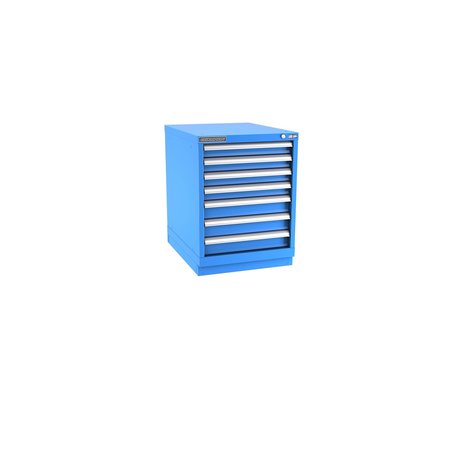 CHAMPION TOOL STORAGE Modular Drawer Cabinet, 7 Drawer, Blue, Steel, 22 in W x 28-1/2 in D x 30 in H N12000701ILCFTB-BB